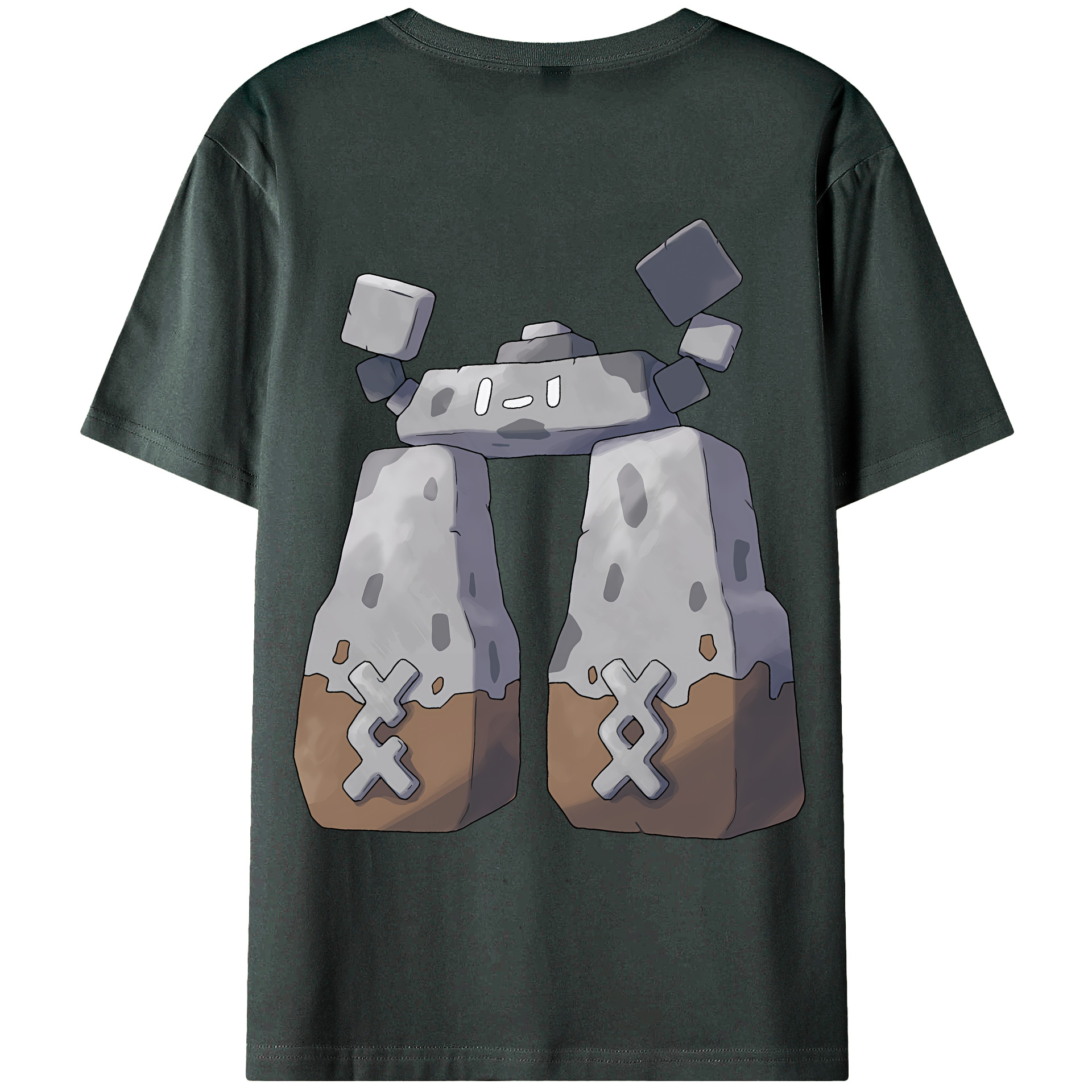 （画像用） ポケットモンスター Pokémon 綿100％ メンズ半袖Tシャツ（バックプリント） 通気性